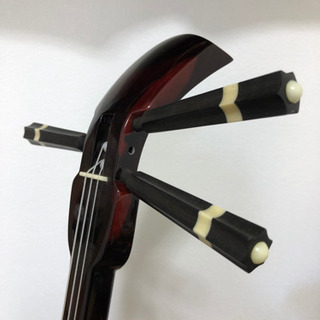 黒檀　真壁型　本皮　三線　アルミケース付き 最終値引き