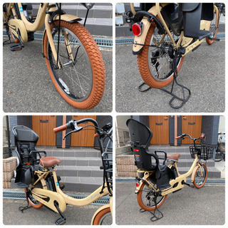 ご予約済み❣️☆お洒落❣️ブラウンコーデ 子供乗せ自転車