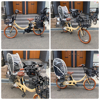 ご予約済み❣️☆お洒落❣️ブラウンコーデ 子供乗せ自転車