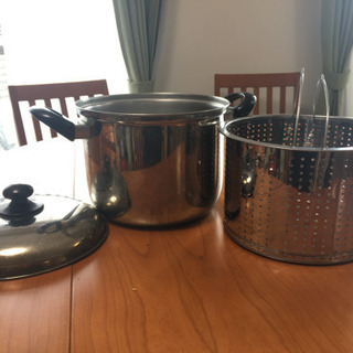 コーニング社ガラス鍋とパスタ鍋