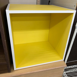 黄色の一段  カラーボックス  