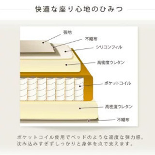 【やみつきの心地よさ】カウチソファ ソファ 3人掛け　ポケットコイル　ブラウン