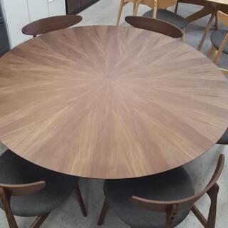 展示商品　円卓　ダイニング7点セット