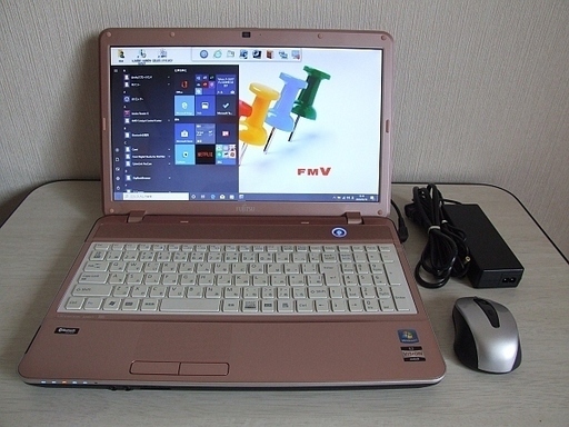 高速SSD240GB搭載　Fujitsu FMV-BIBLO AH40/H ノートパソコン　2