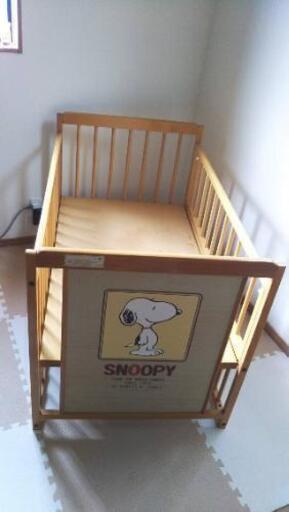 お渡し決まりました ベビーベッド スヌーピー Tomo Momo 横川の家具の中古あげます 譲ります ジモティーで不用品の処分