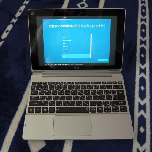 エイサー キーボード付き 2in1ノートPC（難有）