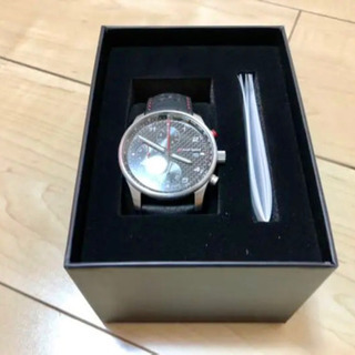 [美品]アウディスポーツ アウディコレクション クロノグラフ カーボン 時計 10気圧 シチズン製6 S 10電池式ムーブメント 3101700200 美品]アウディスポーツ アウディコレクション クロノグラフ カーボン