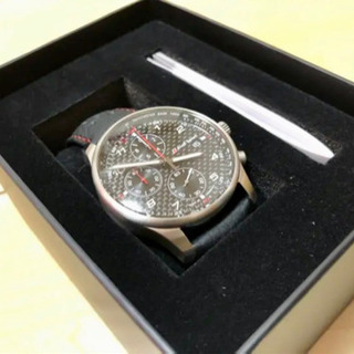 [美品]アウディスポーツ アウディコレクション クロノグラフ カーボン 時計 10気圧 シチズン製6 S 10電池式ムーブメント 3101700200 美品]アウディスポーツ アウディコレクション クロノグラフ カーボン