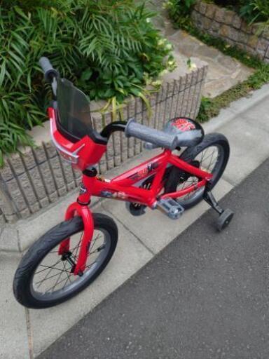 huffy ディズニー ピクサー カーズ 自転車 16インチ キッズ 一回使用