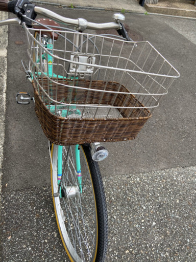 サイマ購入自転車 mixte city ミントグリーン (平奥真一) 逆瀬川の