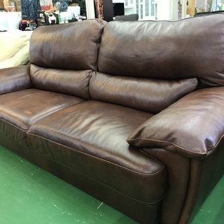 関家具　イタリア製　本革ソファ