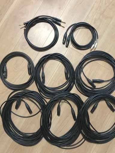 オーディオケーブル各種　キャノン XLR、シールド、RCA