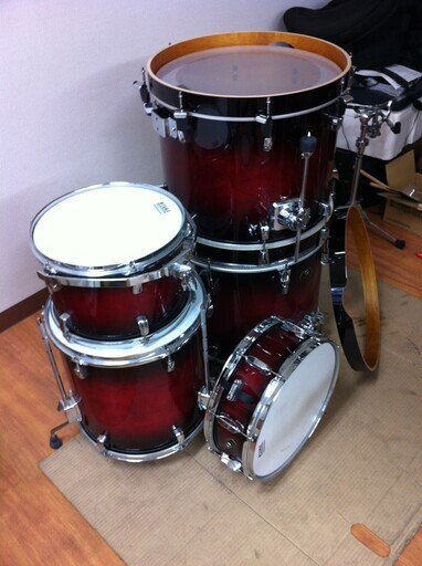 TAMA タマ / VK48 3P SET/TRB トランスペアレントレッドバースト
