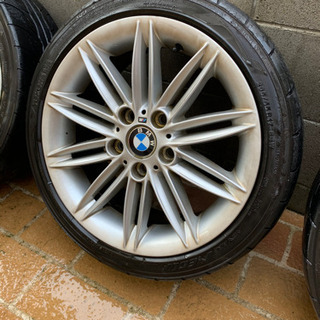 E87 1シリーズ Mスポ 純正ホイールセット AD08 205/45R17 7J 7.5J +47 E46などに　pcd120 兵庫から
