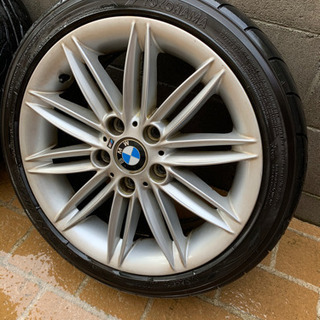E87 1シリーズ Mスポ 純正ホイールセット AD08 205/45R17 7J 7.5J +47 E46などに　pcd120 兵庫から