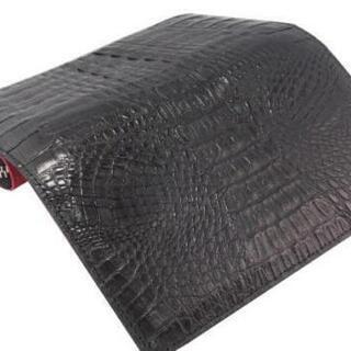 ゴダン　GODANE 財布　ラウンドファスナー　ブラック　内側レッド　ワニ革　メンズ　カイマン　クロコダイル ゴダン GODANE 財布 ラウンドファスナー ブラック 内側レッド ワニ革