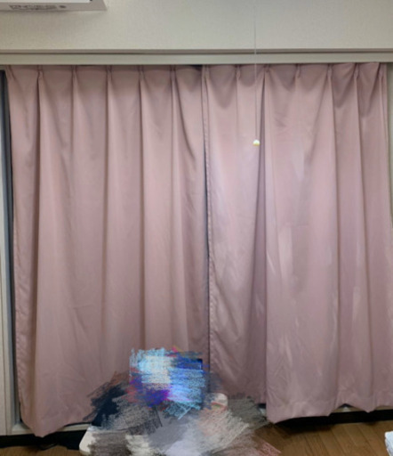 可愛いピンクカーテン引き取り希望 Mik 新子安の生活雑貨の中古あげます 譲ります ジモティーで不用品の処分