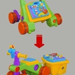 ♥トミー プーさん三輪乗り物知育玩具♥分解組み立て遊び可能