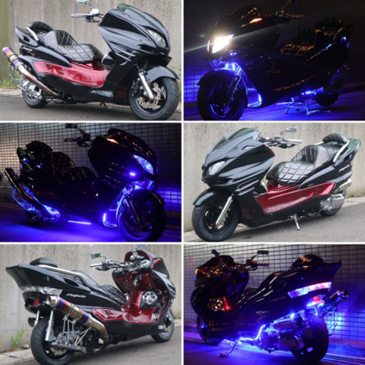 【YAMAHA マジェスティ】ブラック×レッドカラー！！バチバチのフルカス！！