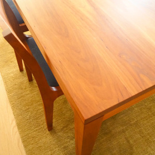 チェリー無垢材　ダイニングセット