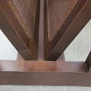 マル二 マガジンラック 木製 幅48cm ブラウン系 アンティーク 南12条店