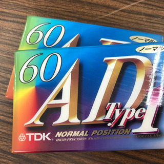 カセットテープ　未開封　60分　TDK製