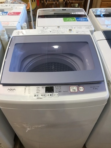 【安心1年保証付】AQUA 全自動洗濯機 AQW-KSG7E 2018年製【ﾄﾚﾌｧｸ桶川店】