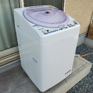 洗濯機 7KG 動作確認OK シャープ製 SHARP ES-TX72KS お風呂ポンプ 乾燥用ハンガー付き