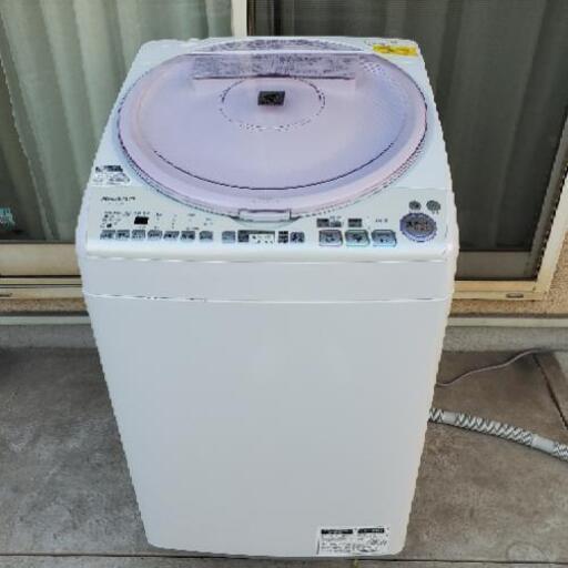 洗濯機 7KG 動作確認OK シャープ製 SHARP ES-TX72KS お風呂ポンプ 乾燥