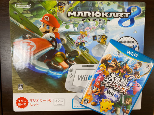 【値下げ】Wii U 本体　マリオカート8×大乱闘スマッシュブラザーズ  セット