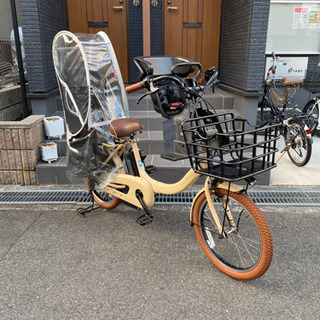 ご予約済み❣️☆お洒落❣️ブラウンコーデ 子供乗せ自転車