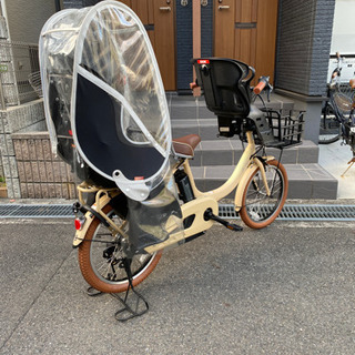 ご予約済み❣️☆お洒落❣️ブラウンコーデ 子供乗せ自転車