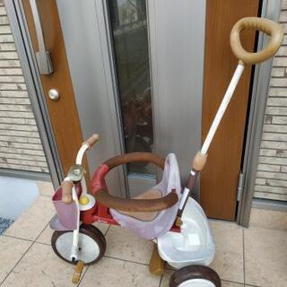 幼児用三輪車(親用ハンドル付き)