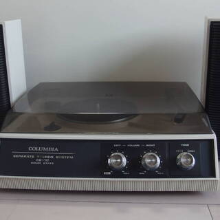 COLUMBIA ポータブルレコードプレヤー　2190MR 昭和レトロ☆コロンビアCOLUMBIA☆ポータブルレコードプレーヤー