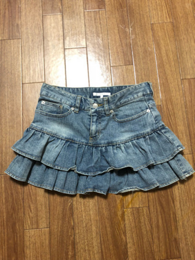 デニムフリルスカート ルンルン 沖縄のスカートの中古 古着あげます 譲ります ジモティーで不用品の処分