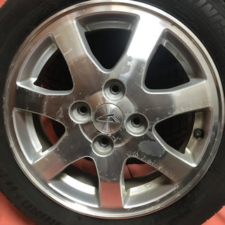 値下げ‼️155/65R14 ダイハツ純正アルミホイール付4本セット 14×4.5J +