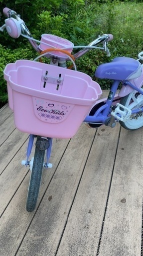 ブリヂストン 16型 子供用自転車 エコキッズ カラフル(ラベンダー＆ピンク