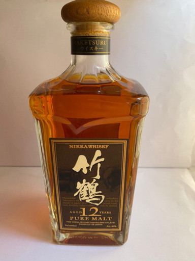 値下げしました。おまけXO付き   希少 古酒 NIKKA WHISKY ニッカ ウヰスキー ウイスキー 竹鶴 12年 角瓶 ピュア モルト 国産 660ml 40% 未開栓
