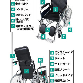フルリクライニング車椅子