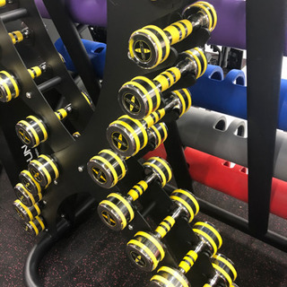 ダンベルセット 1kg〜10kgダンベルラック発送不可 ソリッドウレタンダンベル（1kg-10kg）＋10ペアスタジオダンベル