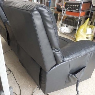 3人掛けソファ 電動リクライニングソファ テーブル付き 幅183 ブラック レザー セパレート リモコン ゆったり 高級感 電動ソファ リクライニング ソファ ペイペイ対応 札幌市西区西野