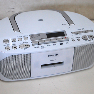 TOSHIBA ラジカセ CD+カセット+ラジオ(AM/FM) ...