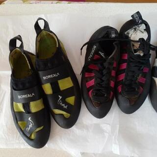 ボルダリングパネル　シューズ5足