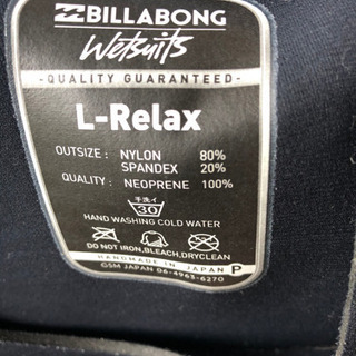 BILLABONGウェットスーツ(セミドライ3mm