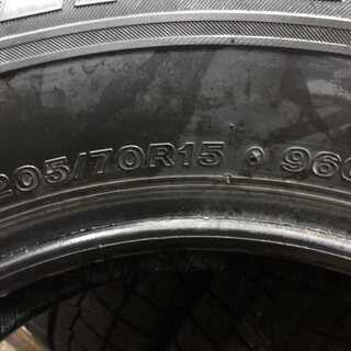 BS BLIZZAK REVO GZ 205/70R15 15インチ スタッドレス 4本 2014年製 バリ溝