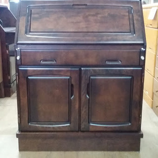 店舗同時販売中】 大雪木工 ライティングビューロ 机としても使えます