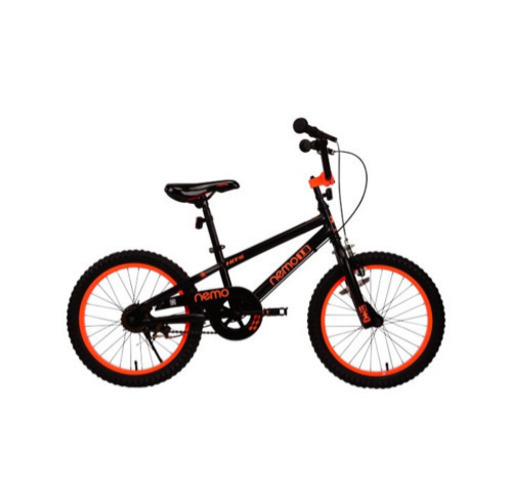 【引取限定】子供用 自転車 HITS ネモ 18インチ 黒オレンジ