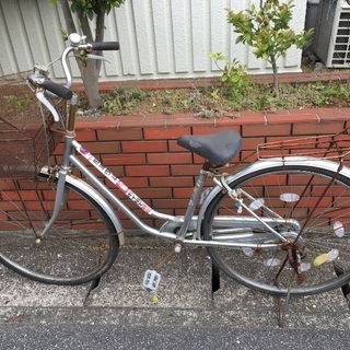 (chariyoshy 出品)26インチ自転車シルバー-3