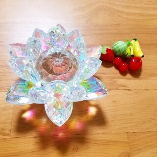 ガラス製キラキラ蓮の花
