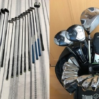取引き完了しました❗️コース直行☆タイトリストTitleist、ツルヤTURUYA等 男性右利き用ゴルフクラブ コラボセット キャディバッグ付
